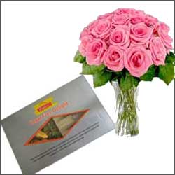 "Sugar free Sweets , 12 pink roses - Click here to View more details about this Product